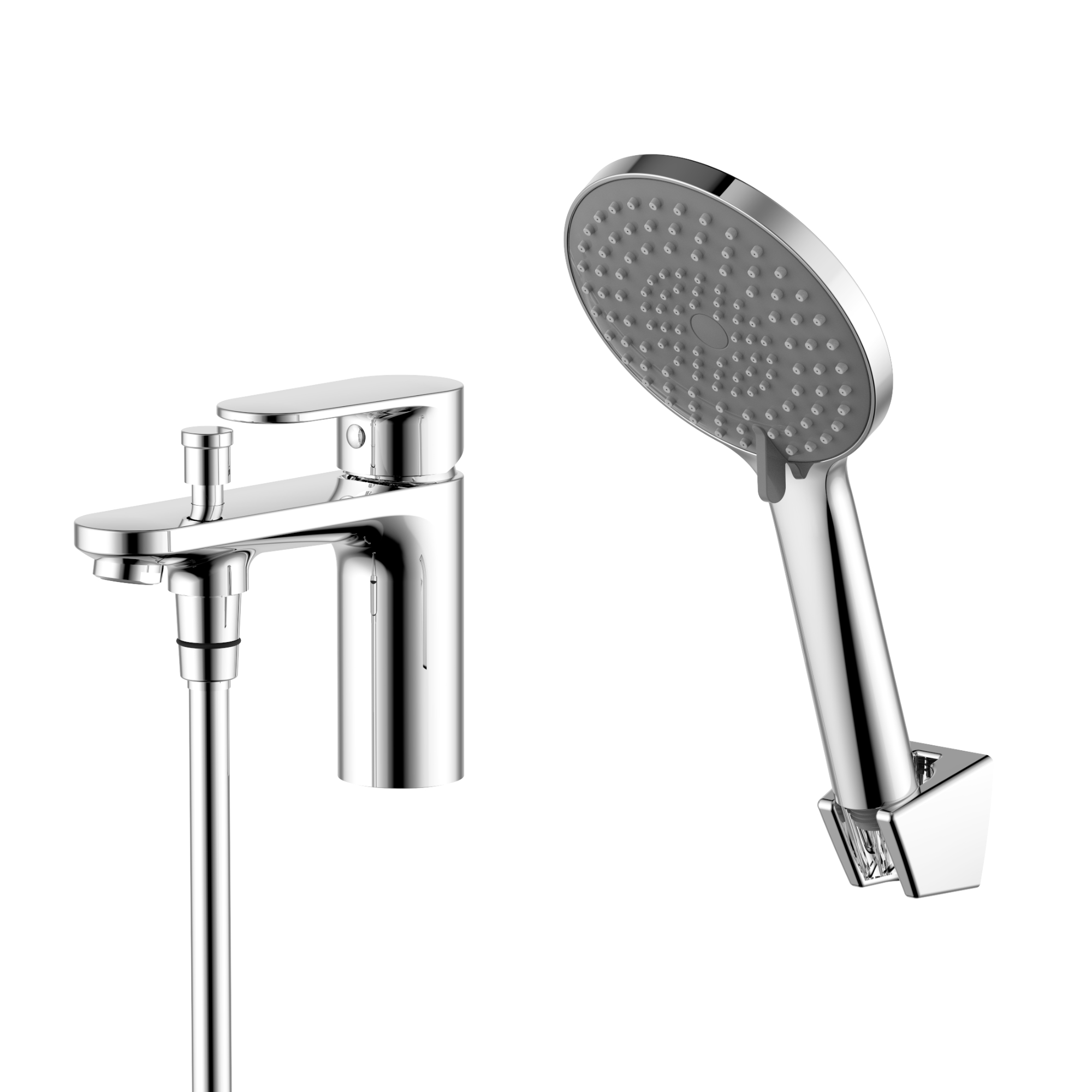 Смеситель врезной на борт ванны на 1 отв. AQUATEK AQ1844CR Ника