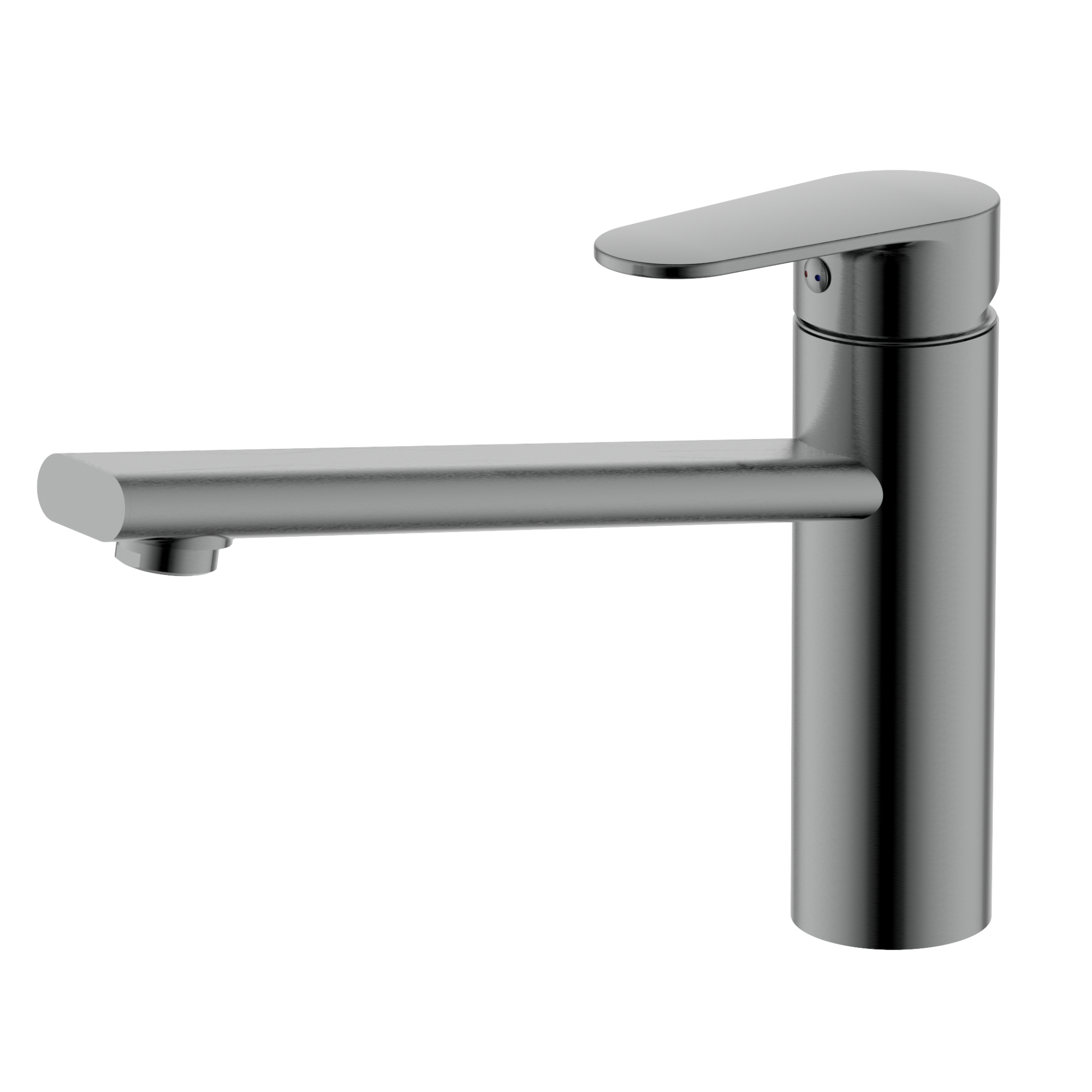 Смеситель для кухни Ника AQ1880BGM, оружейная сталь