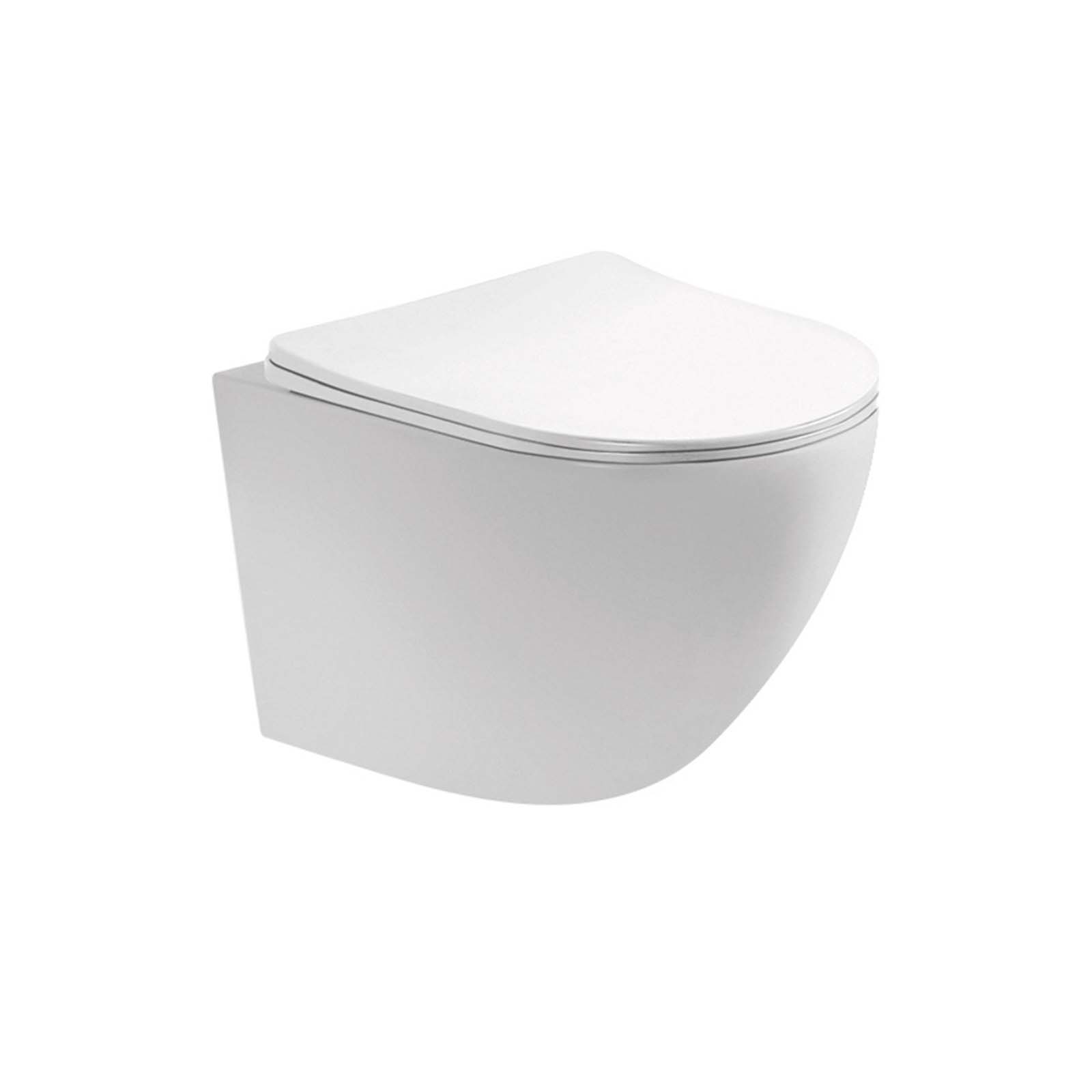 Унитаз подвесной безободковый Aquatek ЕВРОПА AQ1900T-00 490*360*320 с сиденьем Soft Close