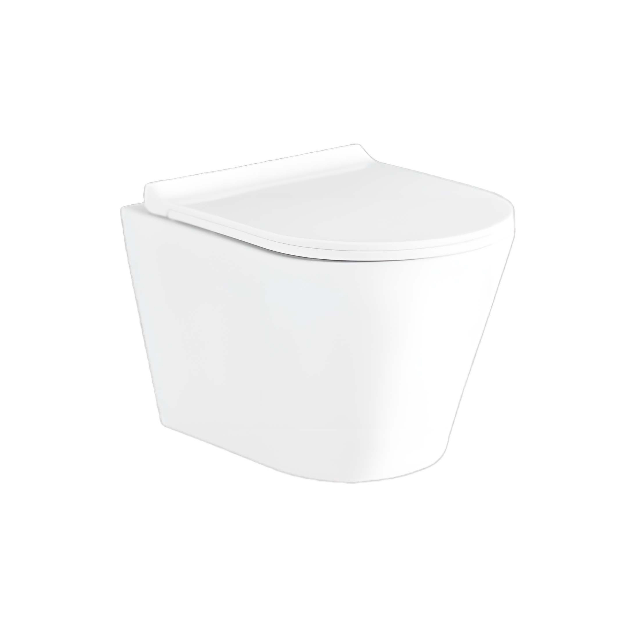 Унитаз подвесной безободковый Aquatek АЛЬФА AQ1910-00 520*370*330 с сиденьем Soft Close