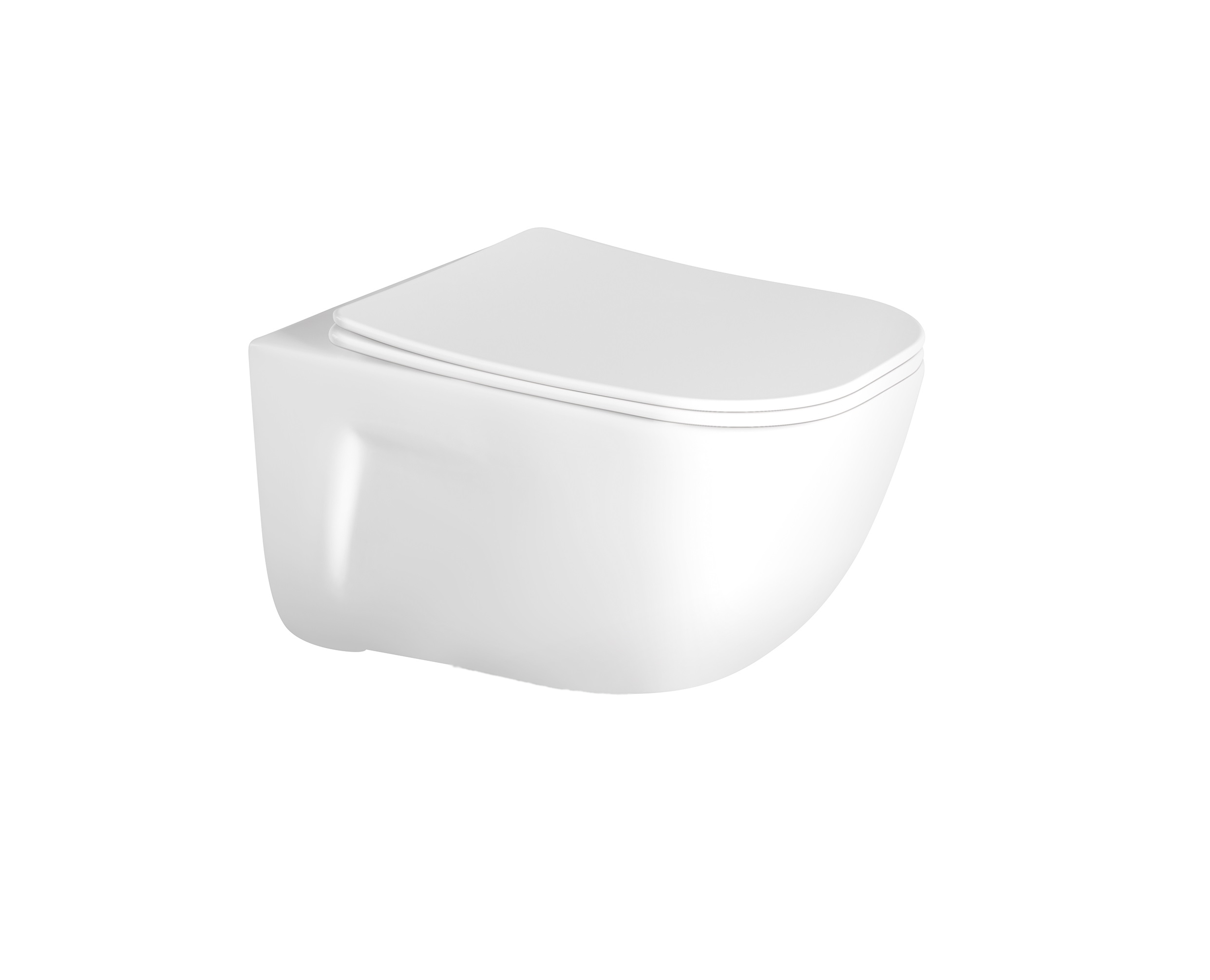 Унитаз подвесной безободковый Aquatek ДИВА AQ2012-00 510*350*360 с легкосъемным сиденьем Soft Close