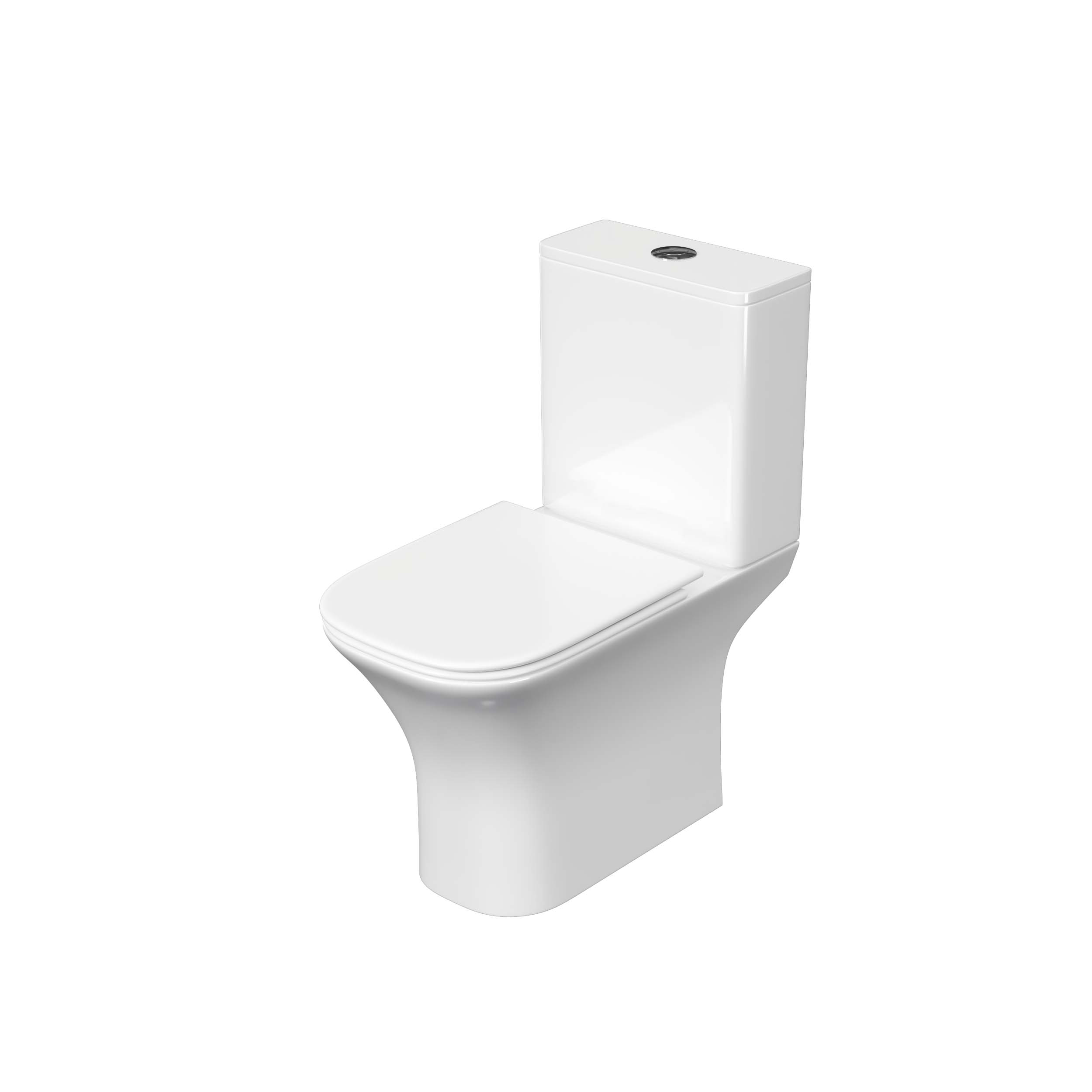 Унитаз напольный, безободковый Aquatek Optima Square 650x340x770