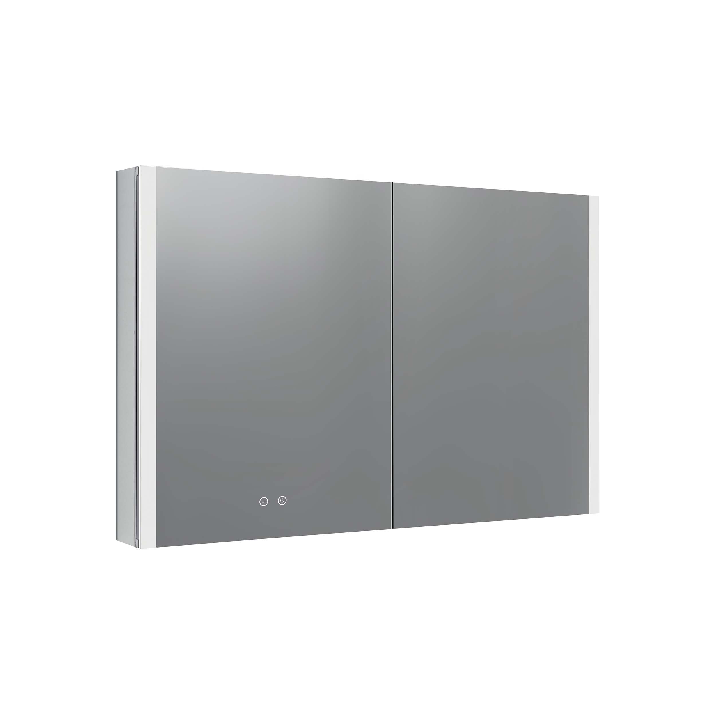 Шкаф зеркало для ванной с подсветкой Aquatek AQ7109-MLC, прямоугольное, сенсорное управление, 1000*700*133