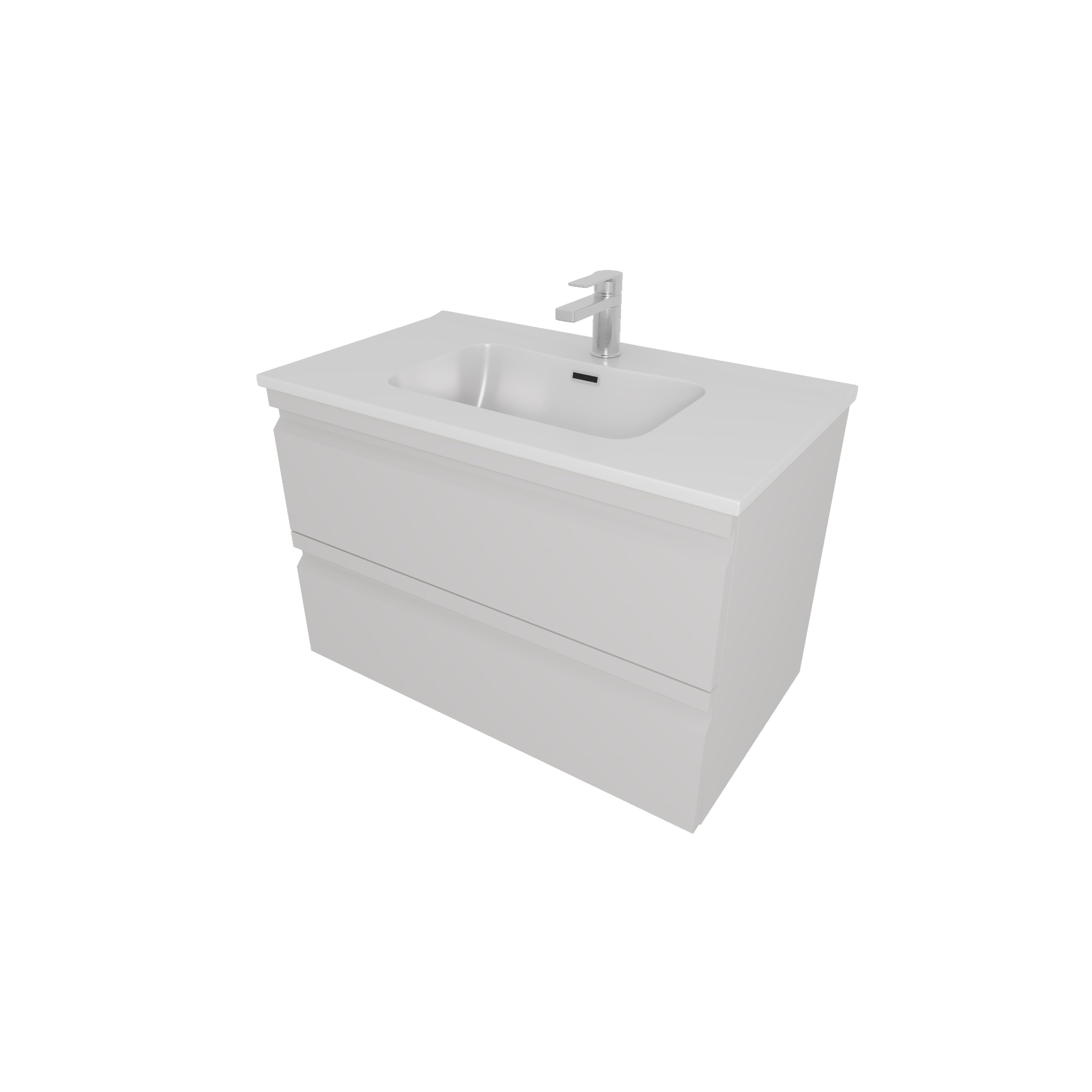 Тумба с раковиной для ванной AQ77080-LG серый туман, 815х545х460