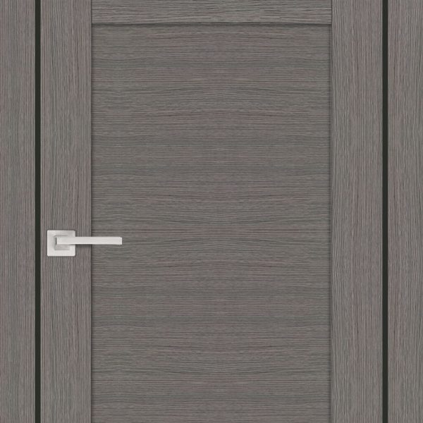 Скамбио порте - PROFILO PORTE - Дверь PS-05 Грей Мелинга со стеклом белый сатинат