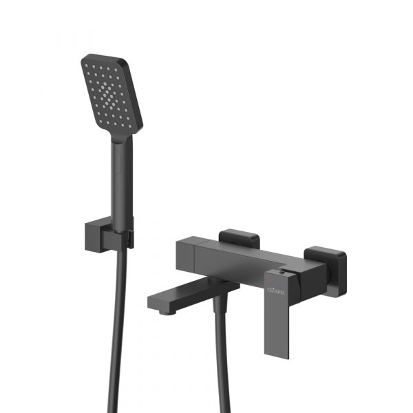 CEZARES - Смеситель для ванны и душа в комплекте с ручным душем, шлангом и держателем  SLIDER-VD-NOP