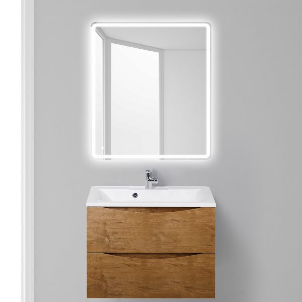 BelBagno - Тумба с раковиной подвесная  MARINO 75 Rovere Nature, раковина белая