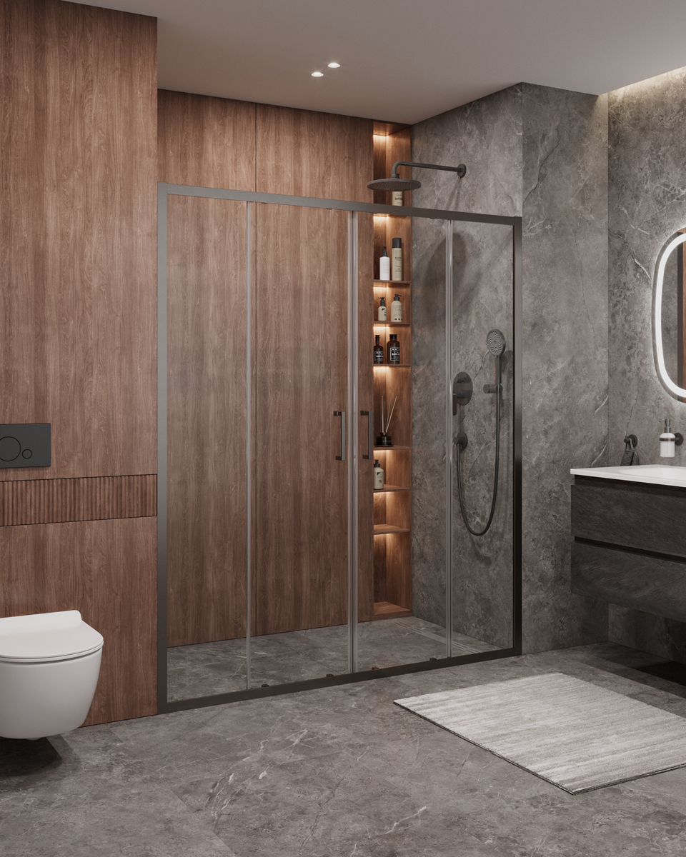 Душевая дверь CEZARES MOLVENO-BF-2-170-C-GM-IV