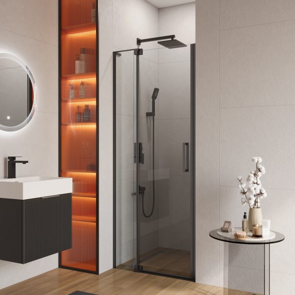 CEZARES - Душевая дверь  SLIDER-B-1-70/80-C-NERO