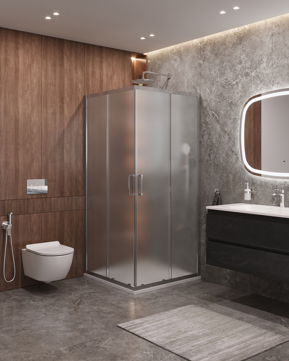 Душевой уголок CEZARES MOLVENO-A-2-100-P-Cr