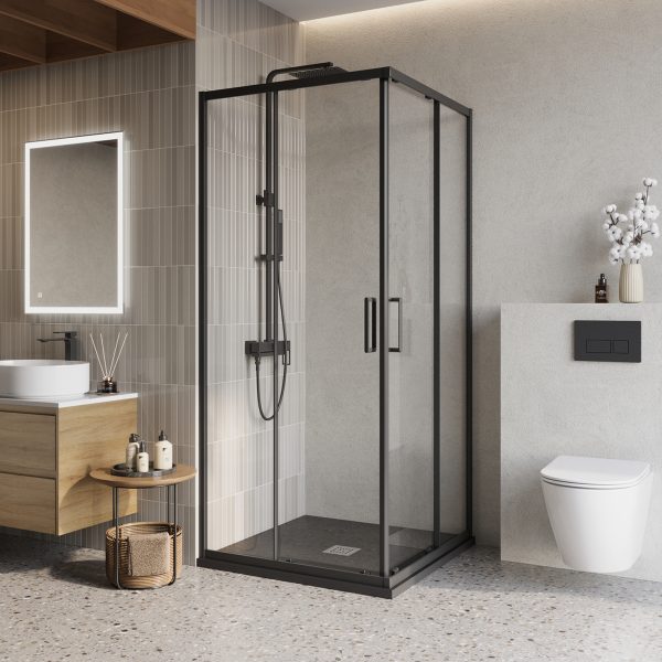 BelBagno - Душевой уголок  LUCE-A-2-90-C-NERO