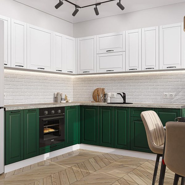 Кухня Vivat - Дублин-02 Special White/Special Green