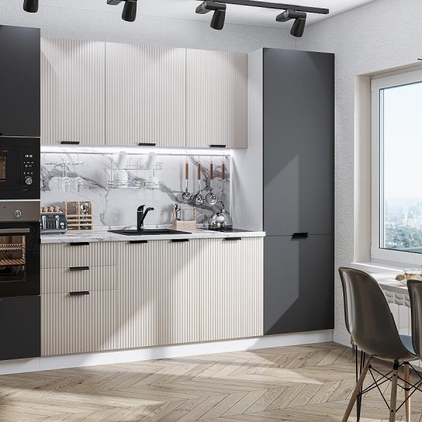 Кухня Vivat - Евро Лайн-01 Агат/Антрацит