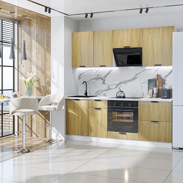 Кухня Vivat - Евро Лайн-02 Дуб песочный