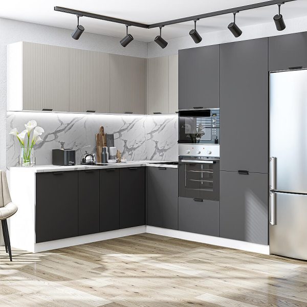 Кухня Vivat - Евро Лайн-03 Агат/Антрацит