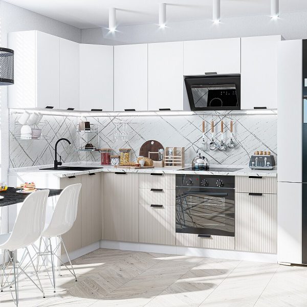 Кухня Vivat - Евро Лайн-05 Белый/Агат