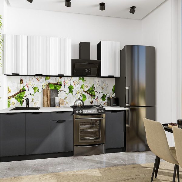 Кухня Vivat - Евро Лайн-06 Белый/Антрацит