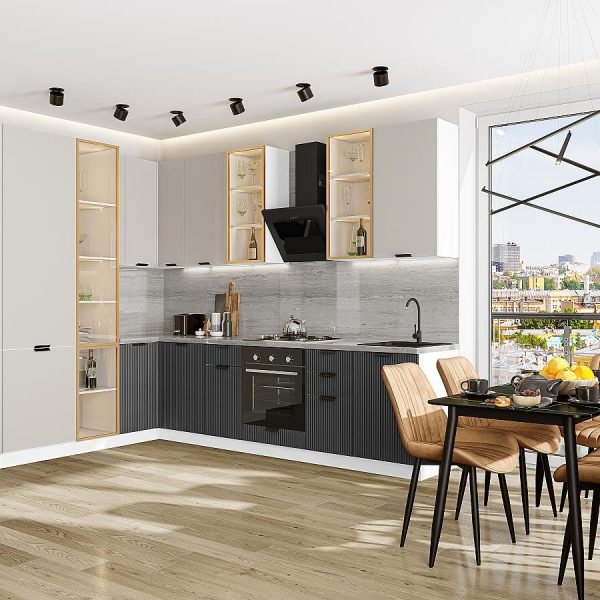 Кухня Vivat - Евро Лайн-07 Агат/Антрацит