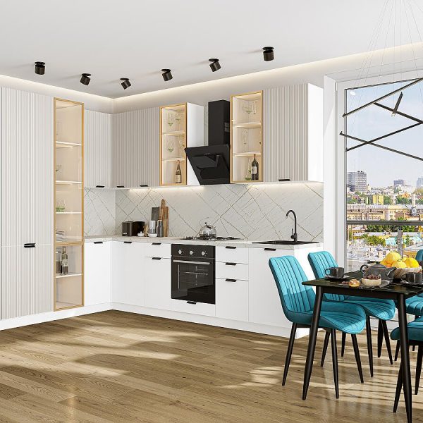 Кухня Vivat - Евро Лайн-07 Агат/Белый