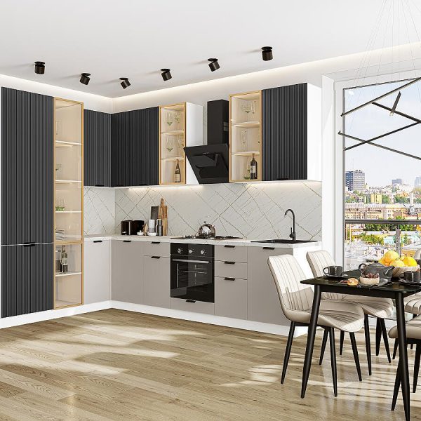 Кухня Vivat - Евро Лайн-07 Антрацит/Агат