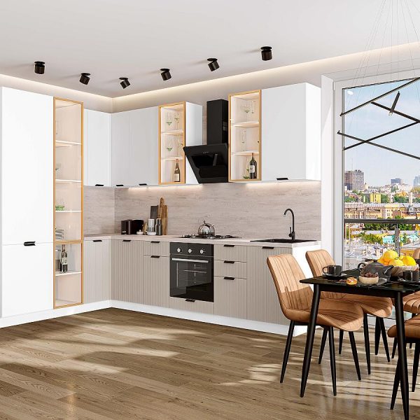 Кухня Vivat - Евро Лайн-07 Белый/Агат