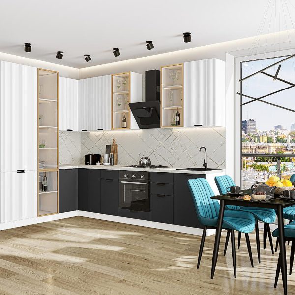 Кухня Vivat - Евро Лайн-07 Белый/Антрацит