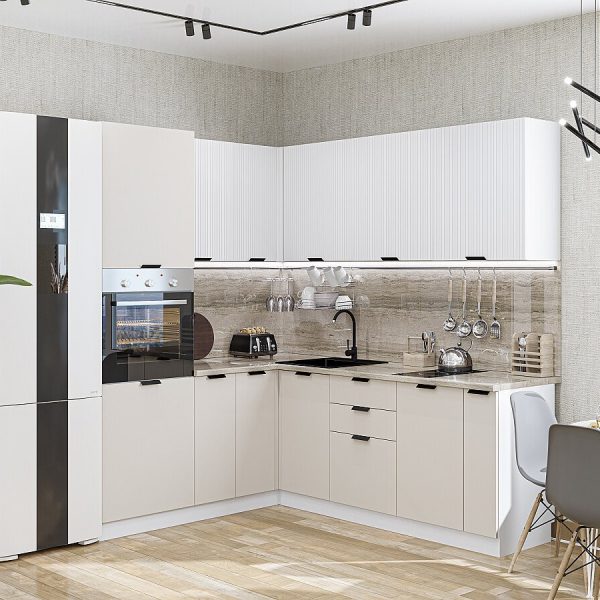 Кухня Vivat - Евро Лайн-04 Белый/Агат