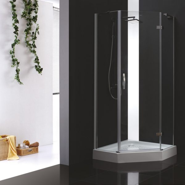 CEZARES - Душевой уголок  BERGAMO-W-P-1-90-C-Cr-R-IV