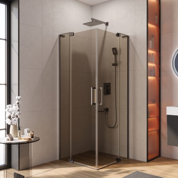CEZARES - Душевой уголок  SLIDER-A-2-70/80-BR-GM