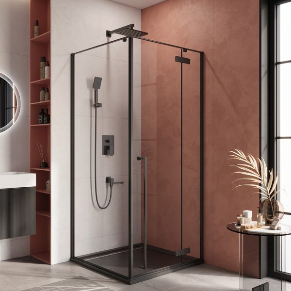 CEZARES - Душевой уголок  LINER-A-1-90-C-NERO-R