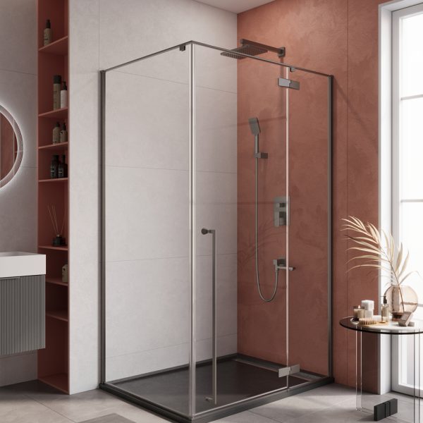 CEZARES - Душевой уголок  LINER-AH-1-120/90-C-GM-R