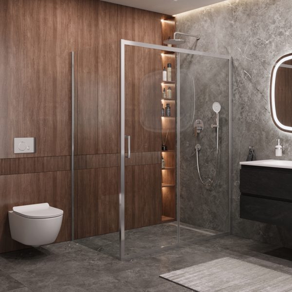 CEZARES - Душевой уголок  MOLVENO-AH-11-160/100-C-Cr-IV