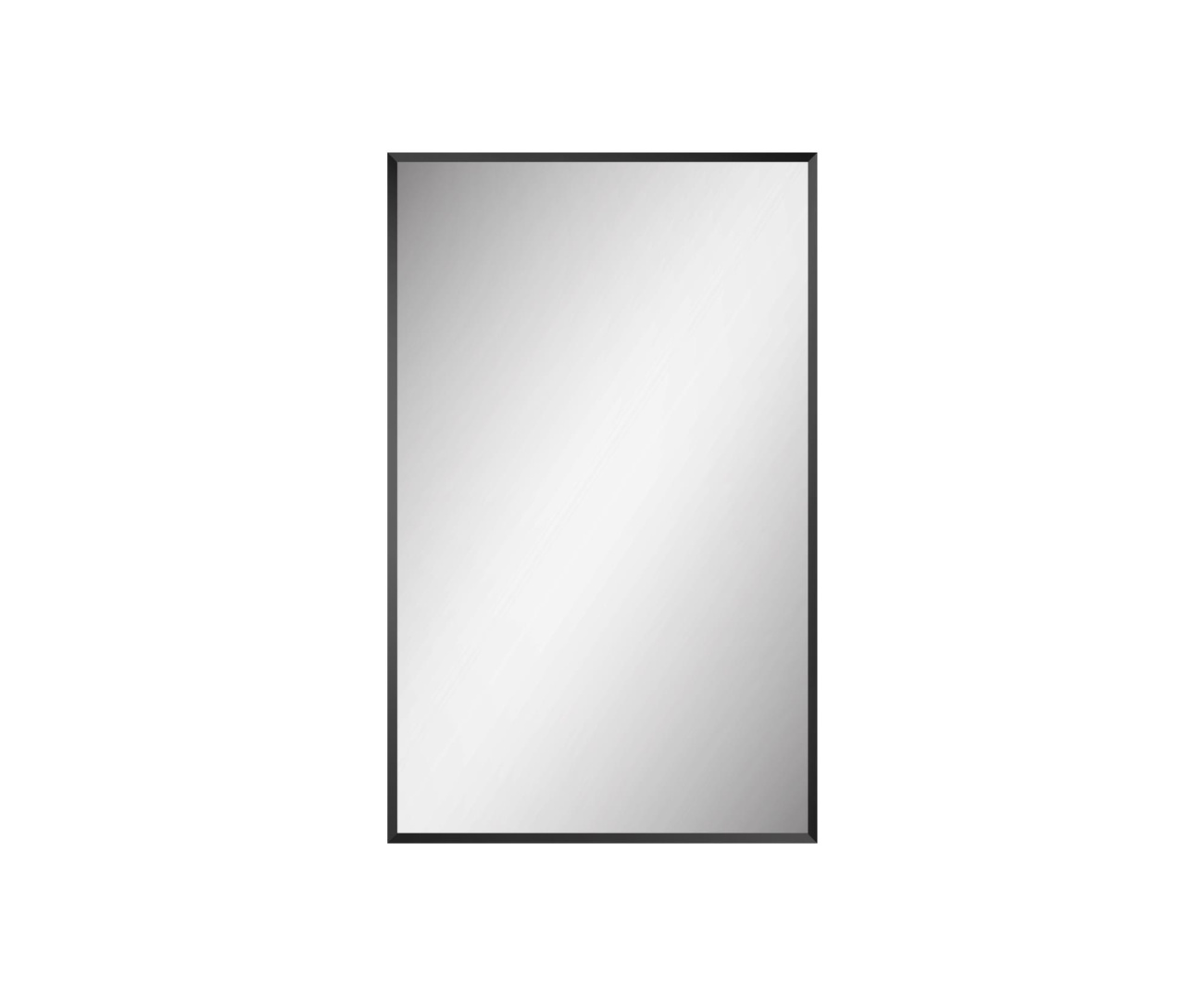 Зеркало в алюминиевой раме SPC-AL-500-800 Nero