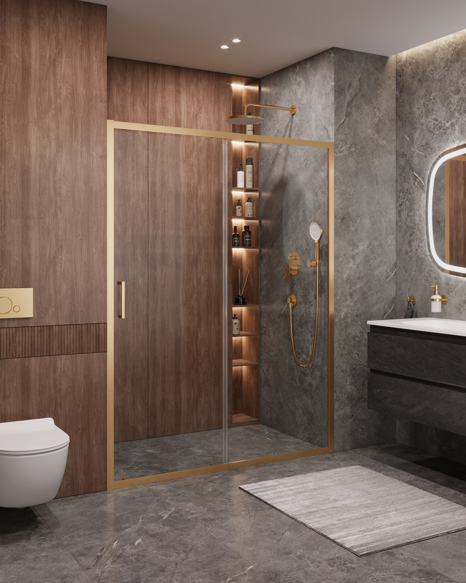 Душевая дверь CEZARES MOLVENO-BF-1-150-C-BORO-IV