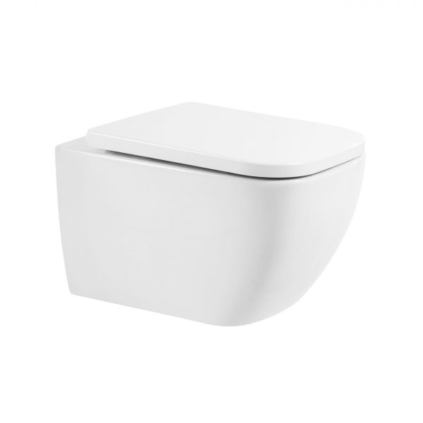 BelBagno - Унитаз подвесной безободковый c сиденьем  ALPINA BB10100CHR/SC