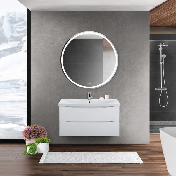 BelBagno - Тумба с раковиной подвесная  MARINO-CER 90 Bianco Opaco, раковина белая