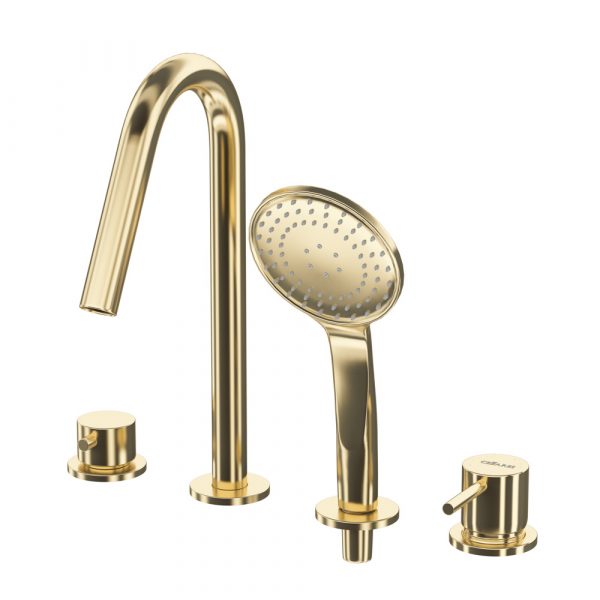 CEZARES - Смеситель на борт ванны  LEAF-BVDM4-L-SR