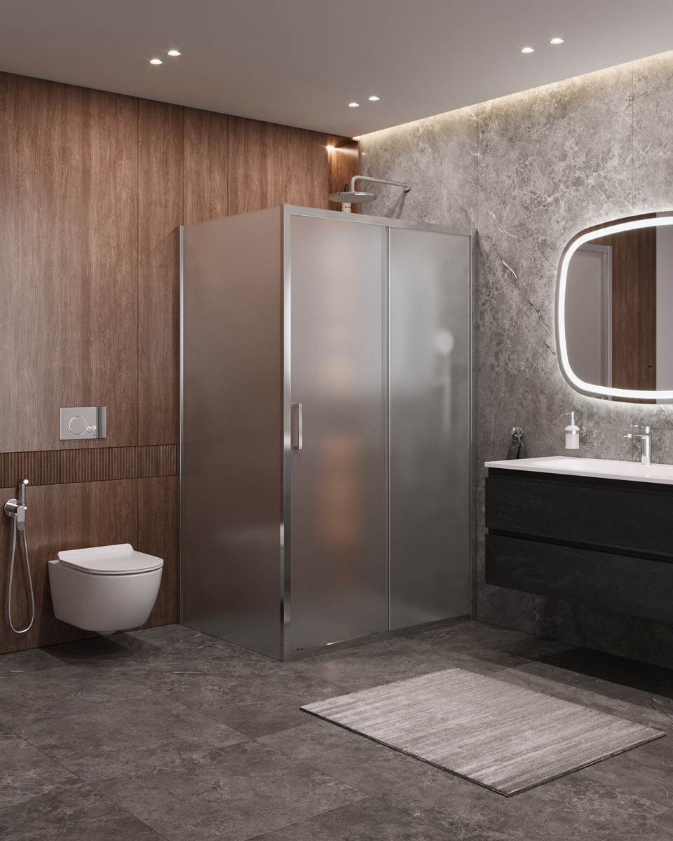 Душевой уголок CEZARES MOLVENO-AH-11-130/90-P-Cr