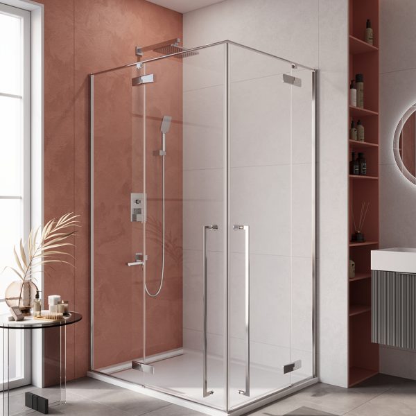 CEZARES - Душевой уголок  LINER-AH-2-120/90-C-Cr-L