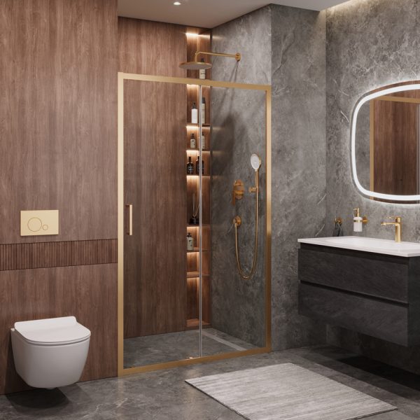 CEZARES - Душевая дверь  MOLVENO-BF-1-120-C-BORO-IV