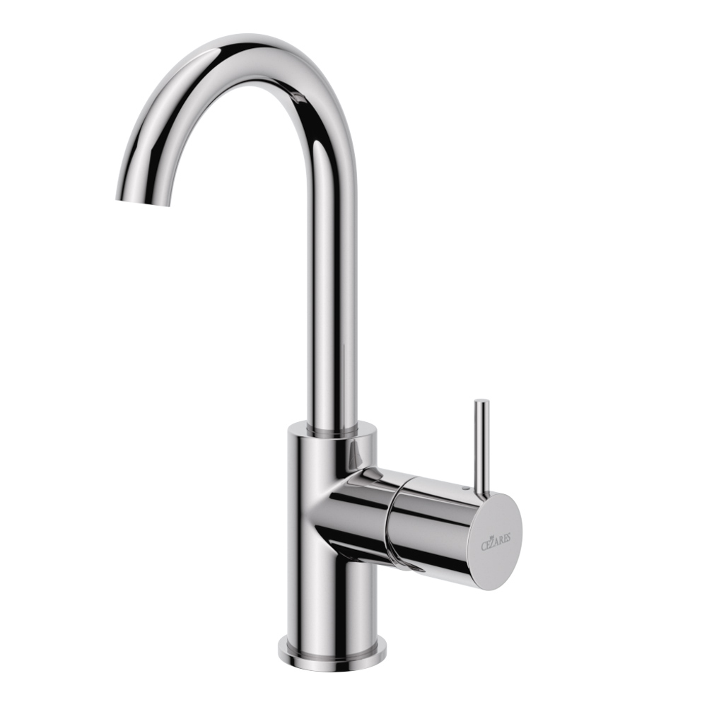 Смеситель для раковины CEZARES LEAF-LSM-A-L-01-W0