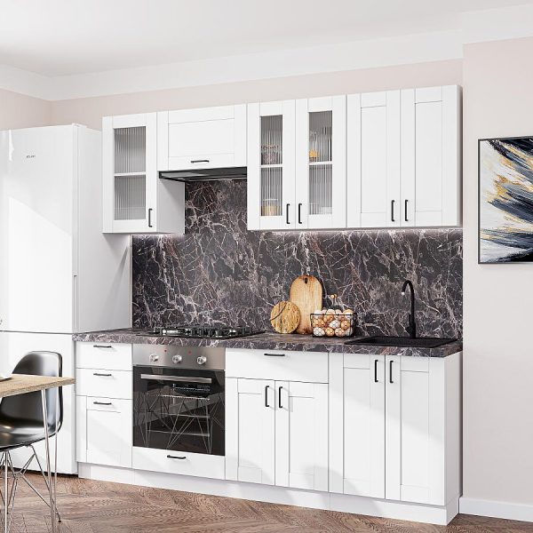 Кухня Vivat - Лофт-01 White Silk