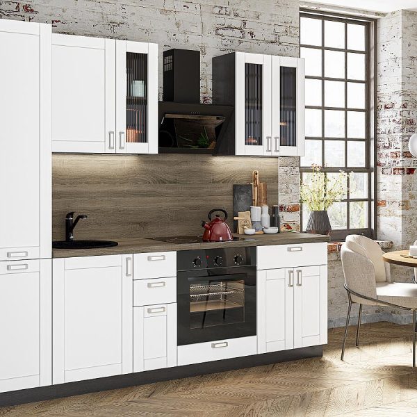 Кухня Vivat - Лофт-02 White Silk