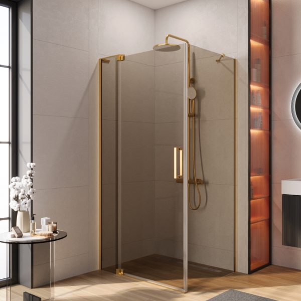 CEZARES - Душевой уголок  SLIDER-AH-1-80-90/100-BR-BORO