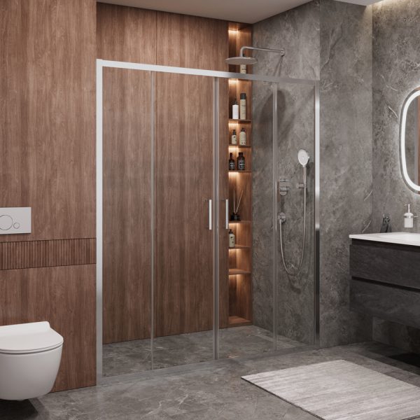 CEZARES - Душевая дверь  MOLVENO-BF-2-180-C-Cr-IV