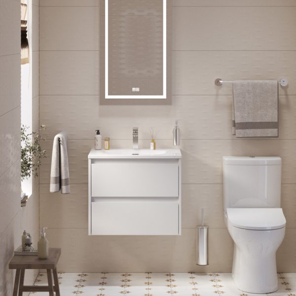 BelBagno - Тумба с раковиной подвесная  KRAFT 39 70 Bianco Opaco, раковина белая BB-8099-3-70