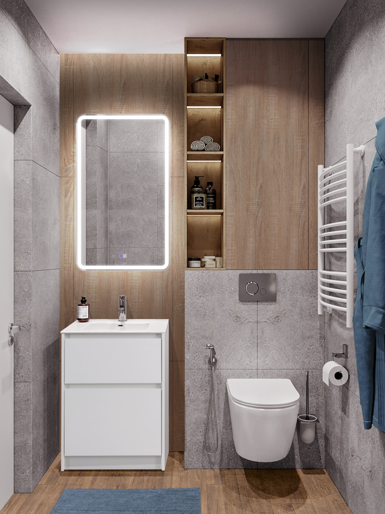 Тумба с керамической раковиной напольная BelBagno KRAFT 60 Bianco Opaco, раковина BB600ETL белая