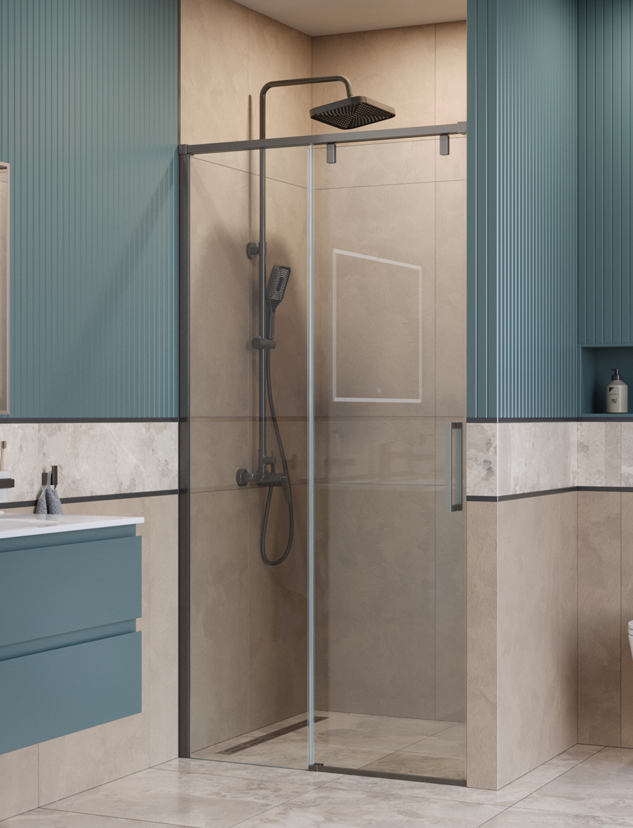 Душевая дверь BelBagno SOFT_CLOSE-1-BF-1-100-C-GM