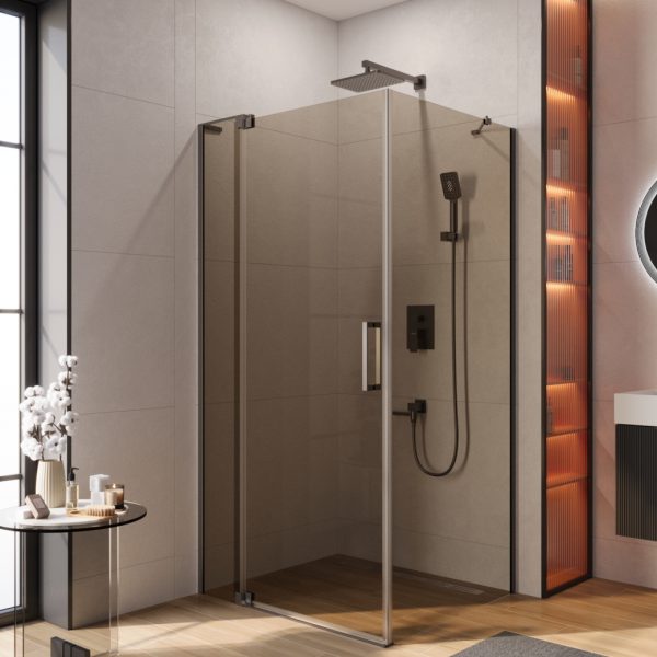CEZARES - Душевой уголок  SLIDER-AH-1-90-90/100-BR-GM
