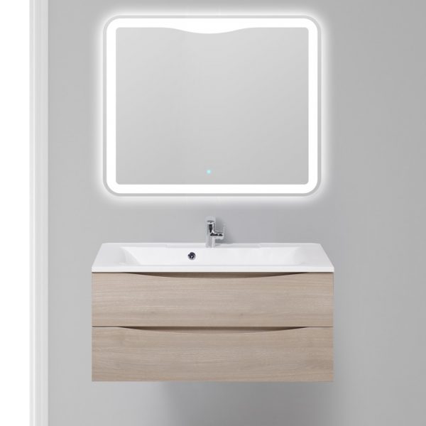 BelBagno - Тумба с раковиной подвесная  MARINO 100 Rovere Grigio, раковина белая